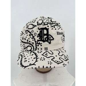 Rhude Rhepurposed Bandana Print Trucker Hat Black Ivory